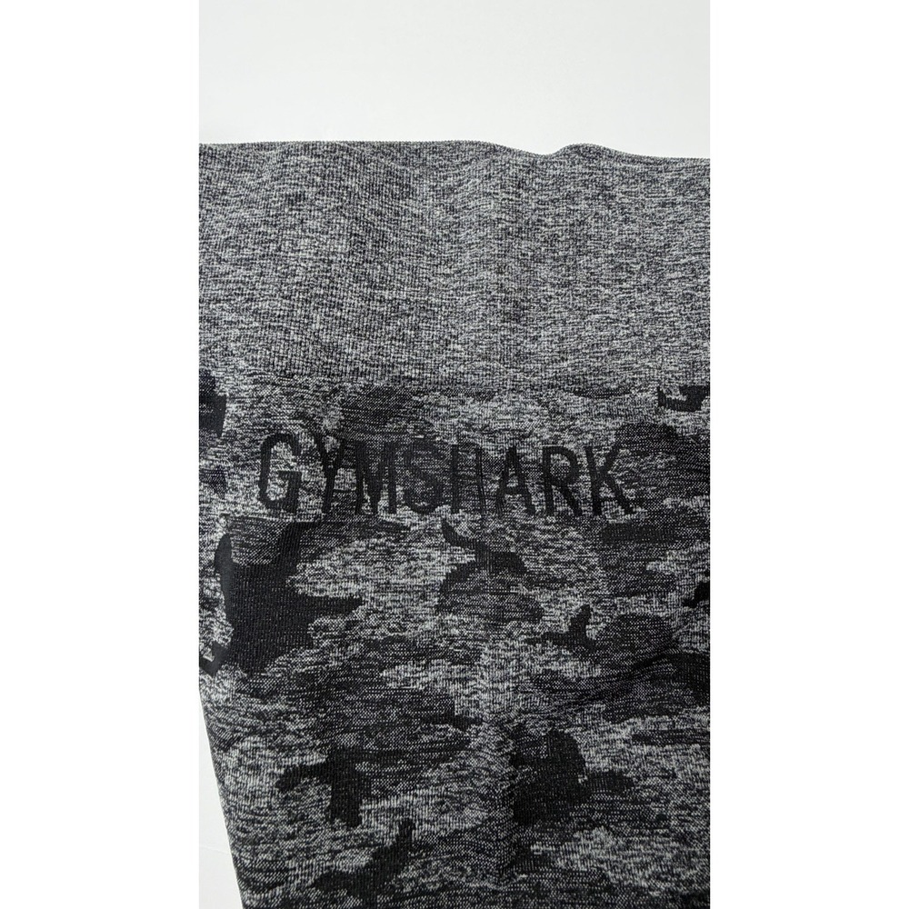 Gymshark‎ Camo Seamless Leggings Gray Black Women's Size Medium - Picture 4 of 7